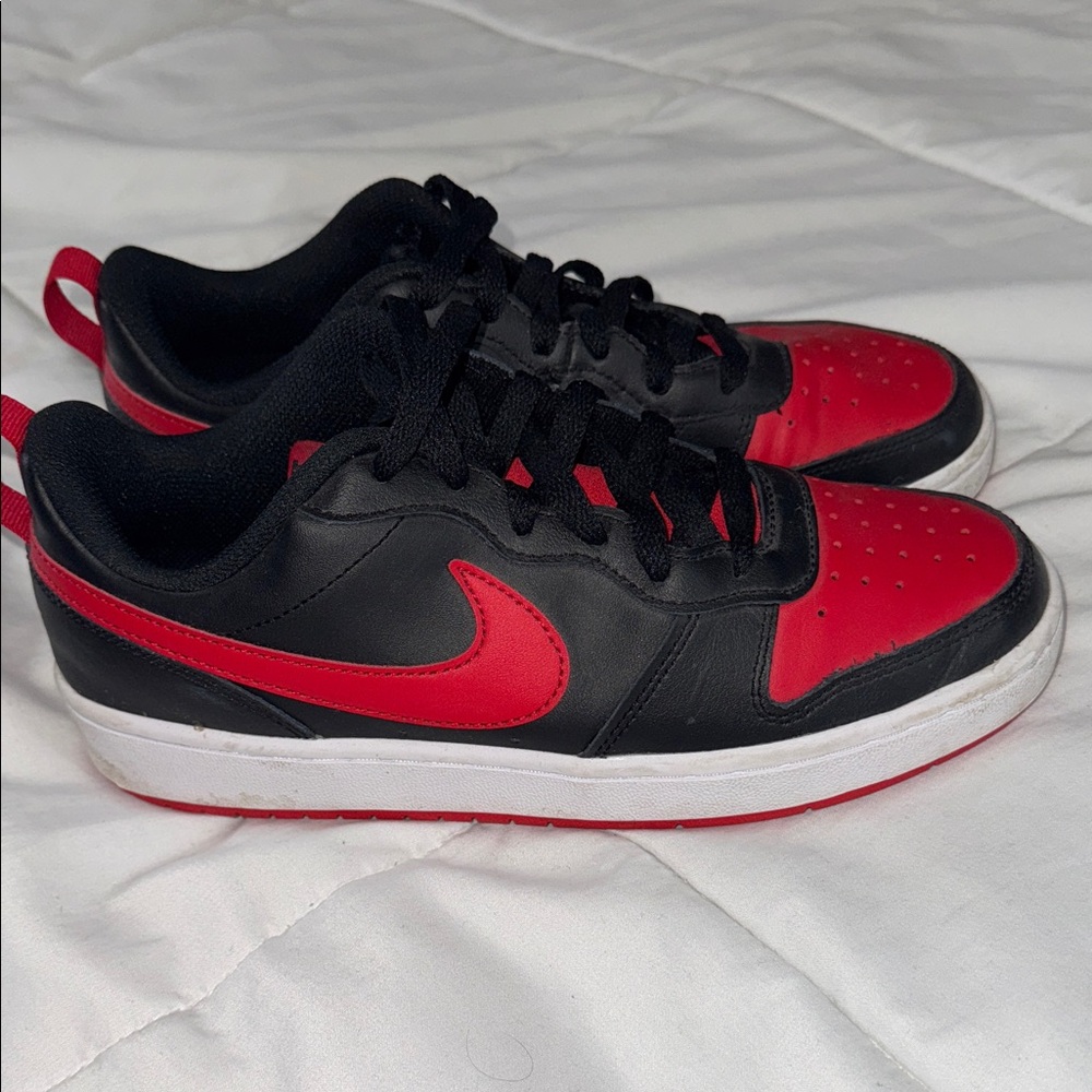 Nike Red and Black Athletic Shoes